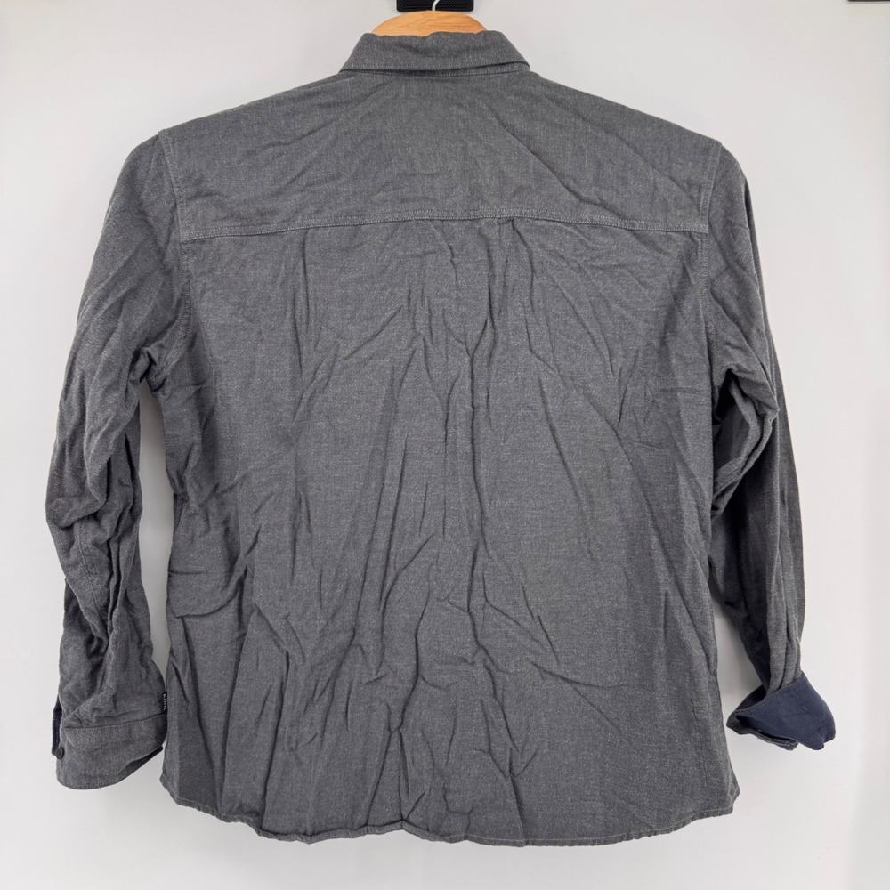 Kuhl Button Down Shirt‎ Mens XXL Charcoal Grey Cotton Tencel Long Sleeve Twill - Picture 3 of 8